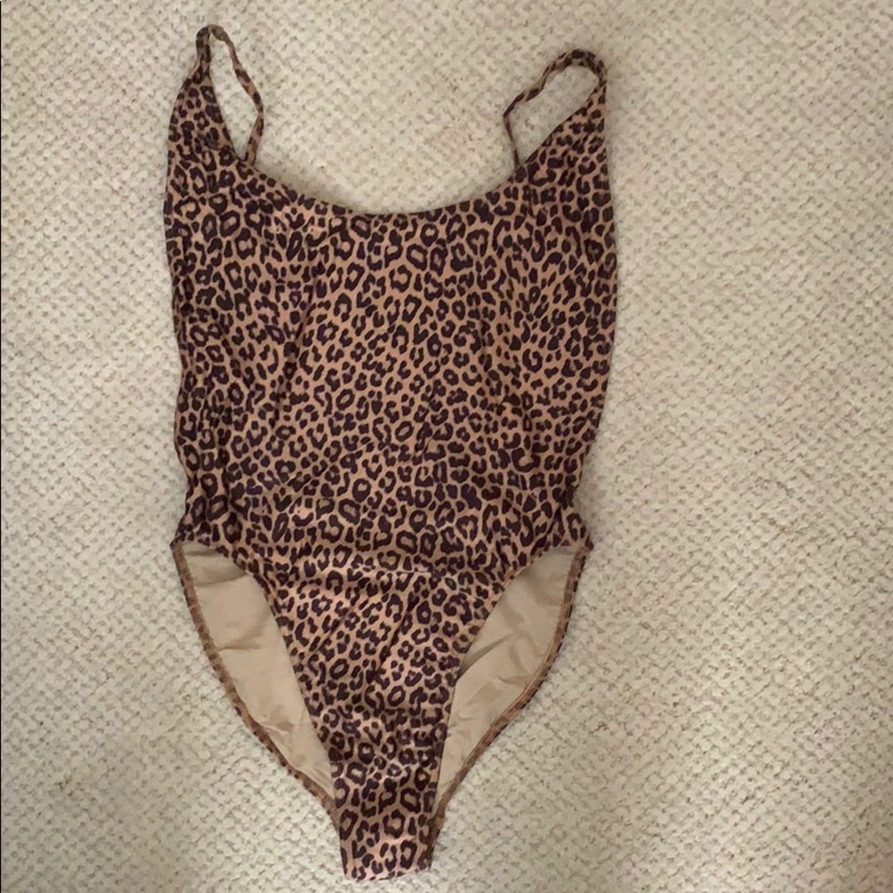 One piece cheetah swimsuit